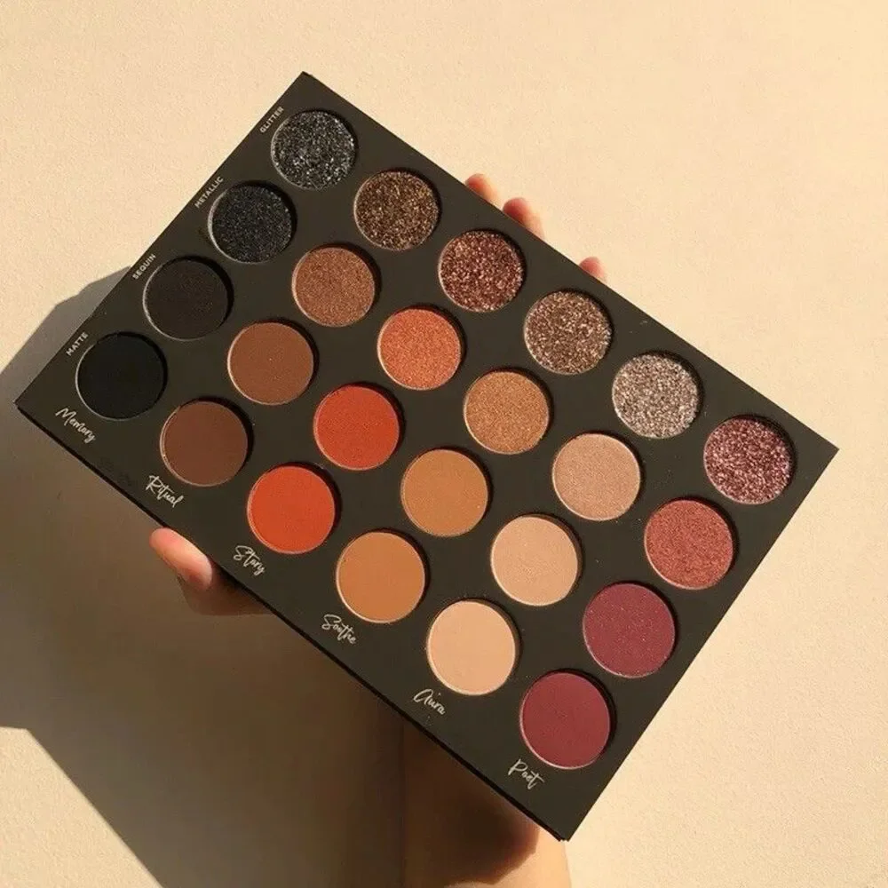 NIB 🔥 Tati Beauty Eyeshadow Palette Volume 1 Textured Neutrals Glitter RARE